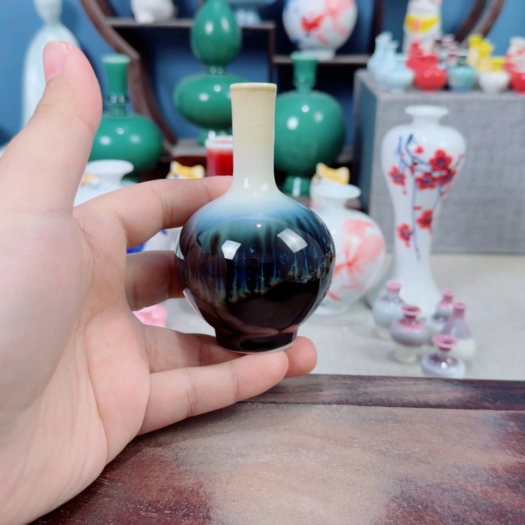 陶瓷手工小花器摆件