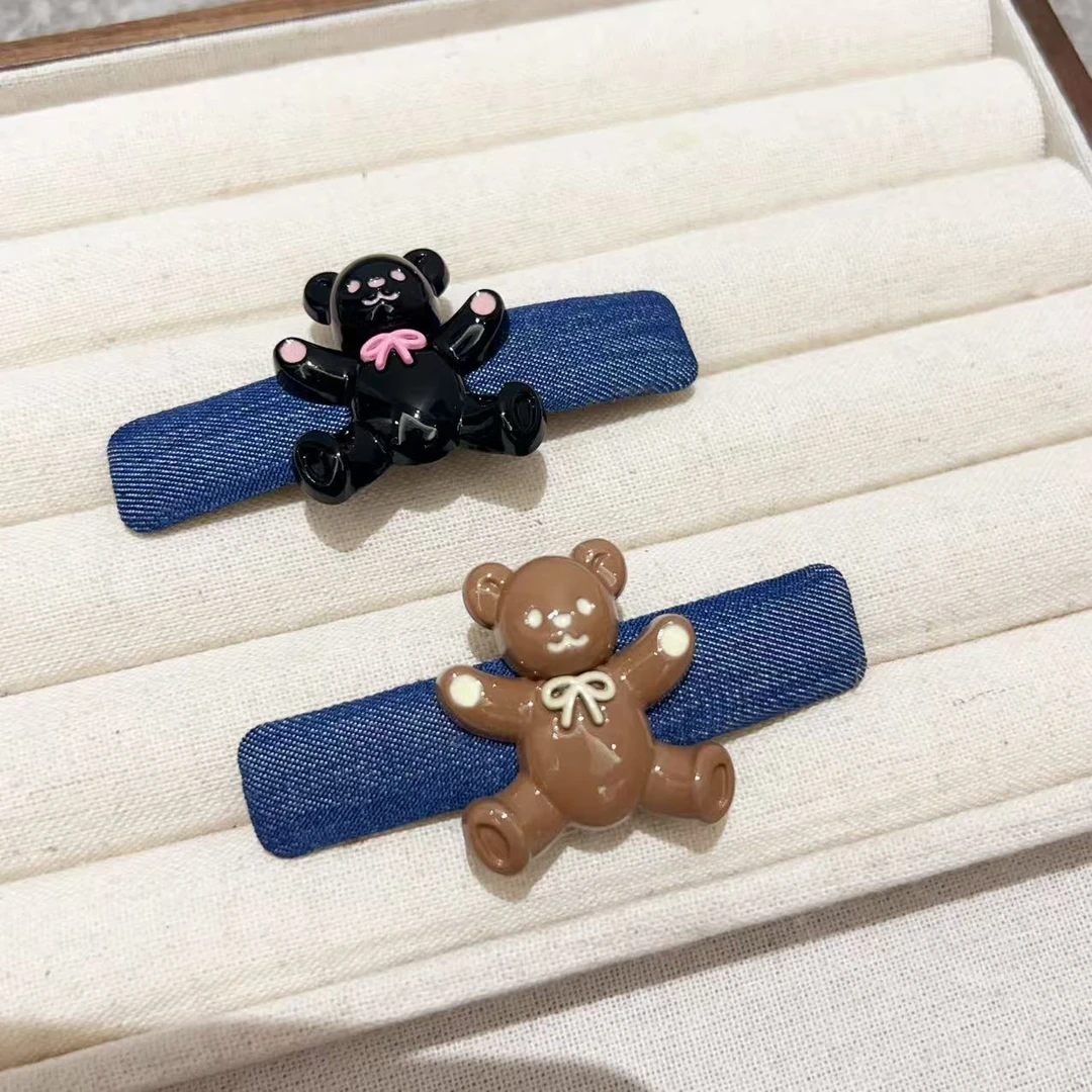 可爱小熊牛仔BB刘海发夹J1869
