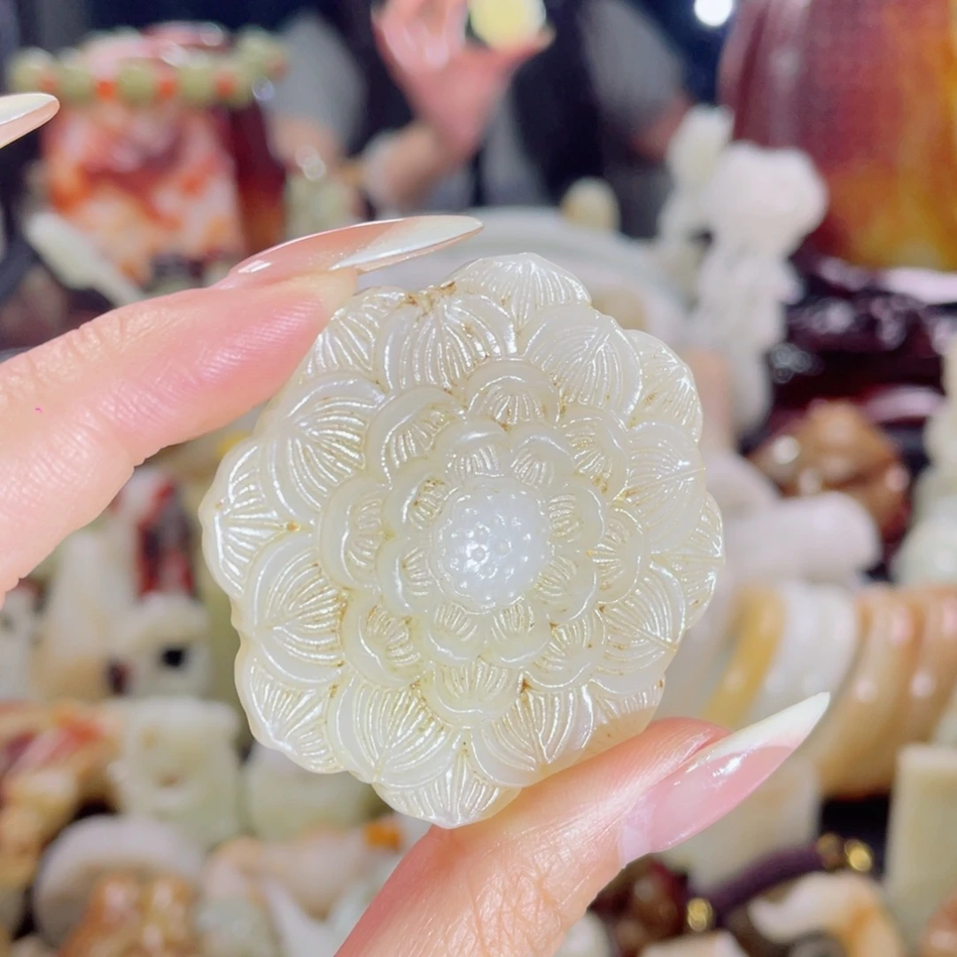 和田玉未镶嵌挂件54