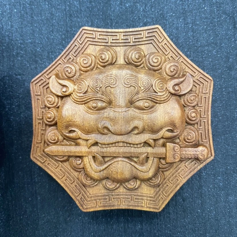 雷 枣木 狮 木块-111261