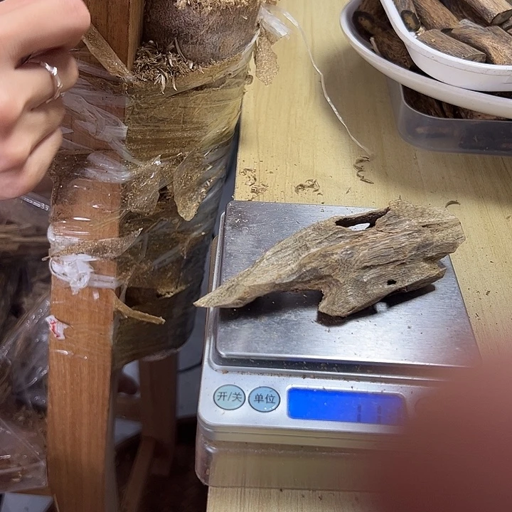 香料绿奇楠虫漏11克透顶绿