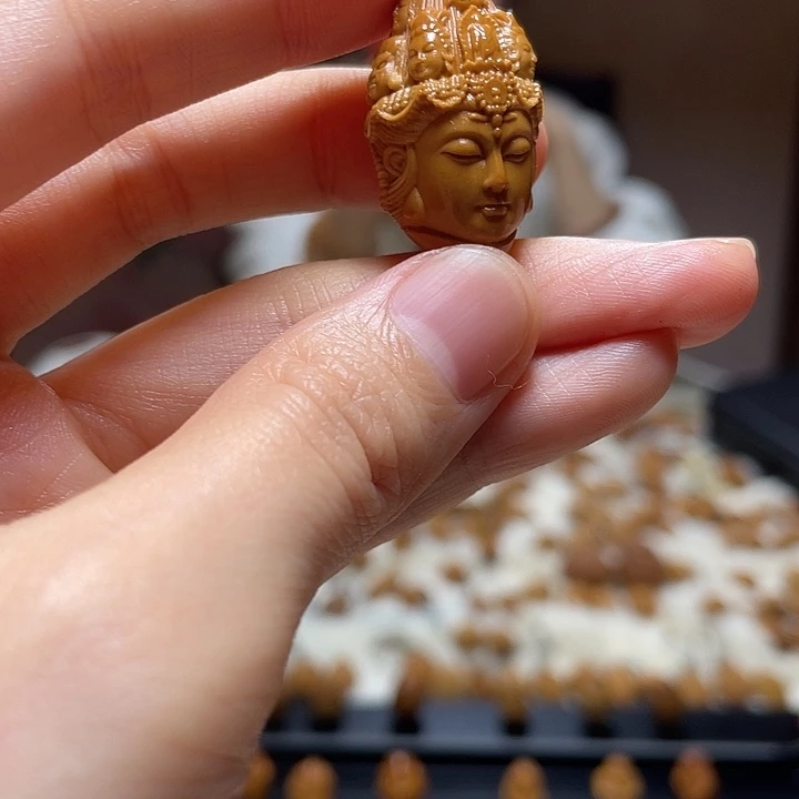 橄榄核吊坠万佛观音