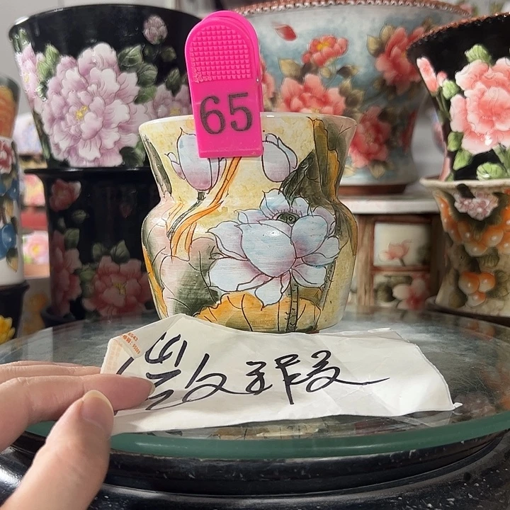 景德镇手绘花盆 满38包邮