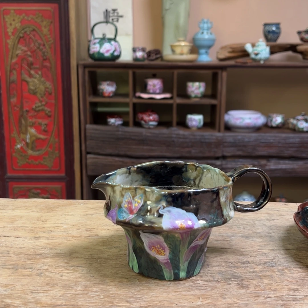 柴烧手工手绘陶瓷