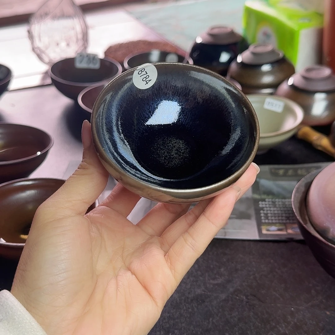 茶盏8784 柴烧手工主人杯