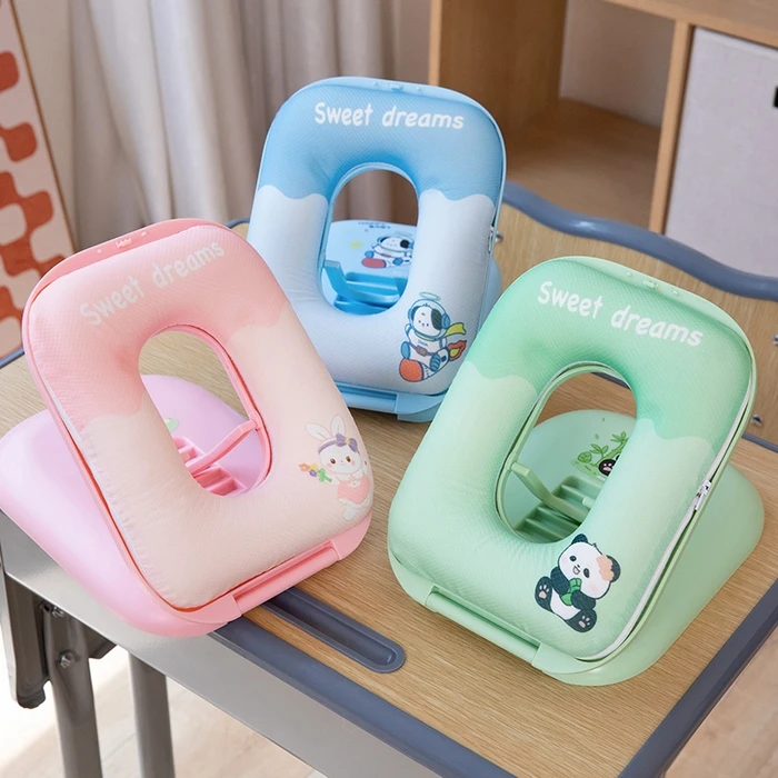 新款学生折叠款五档调节午睡枕靠枕枕头抱枕靠垫枕靠神器靠背垫可