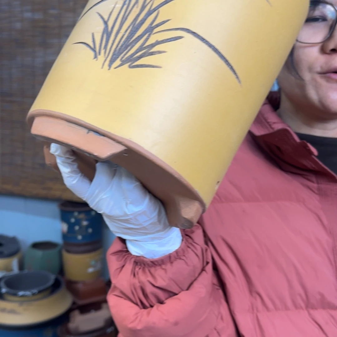 紫砂花盆紫砂口径14