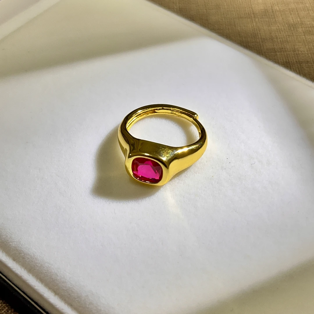 清梧云初臻选培育红宝石精工臻选红戒指ABT25