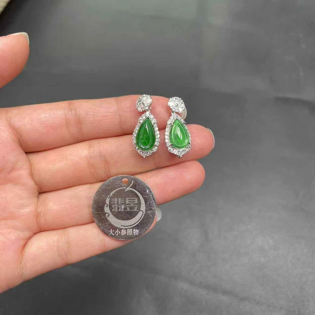 翡昱-N11-38998-61-天然A货翡翠吊坠S925银镶-多样性发其一-C