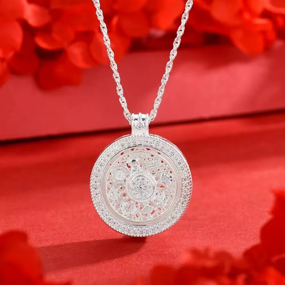 新中式八宝罗盘吊坠项链145（无礼盒）