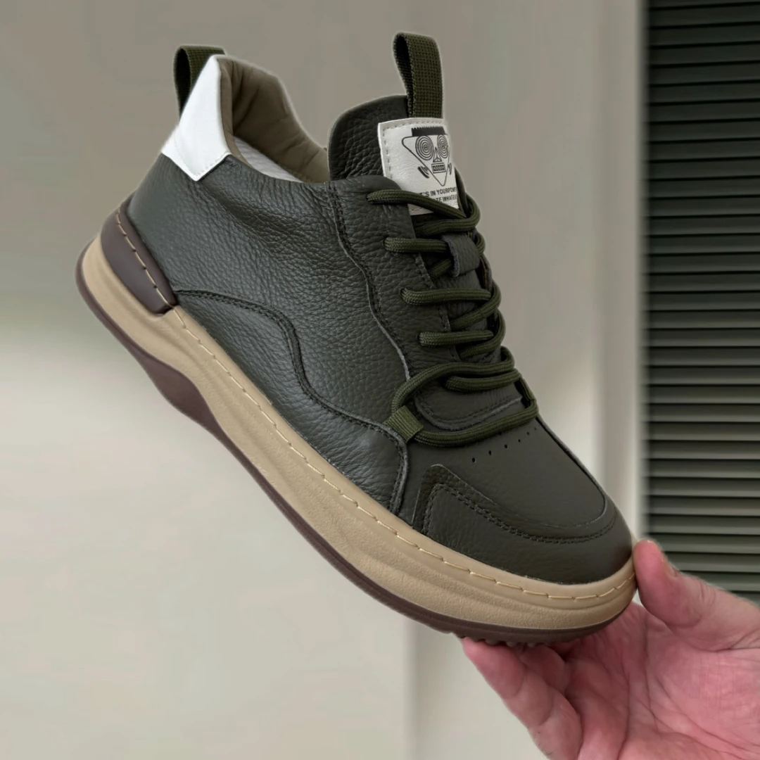 高帮头层牛皮2025秋冬季新款高帮真皮男士百搭休闲潮流时尚男鞋