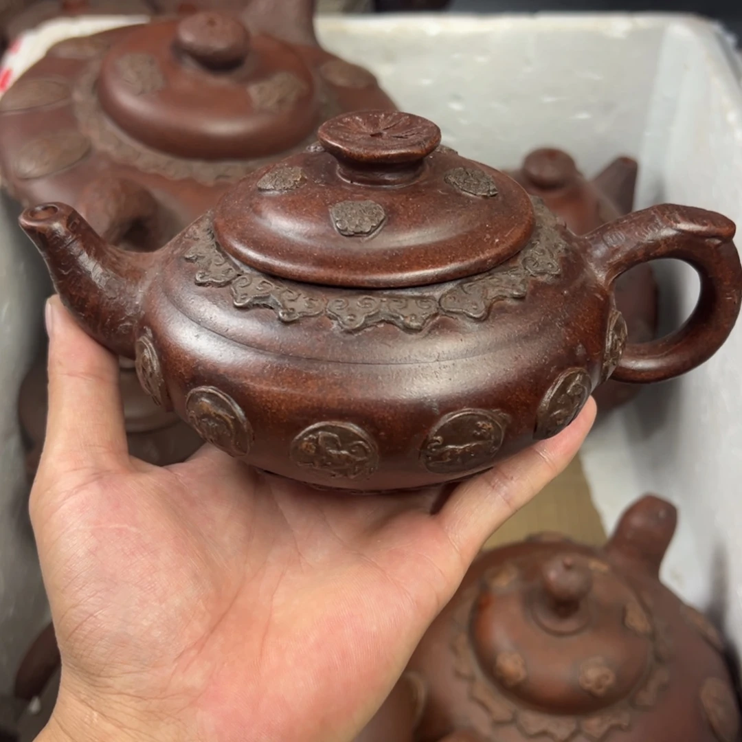 茶壶紫砂宜兴原矿紫砂壶450毫升容量