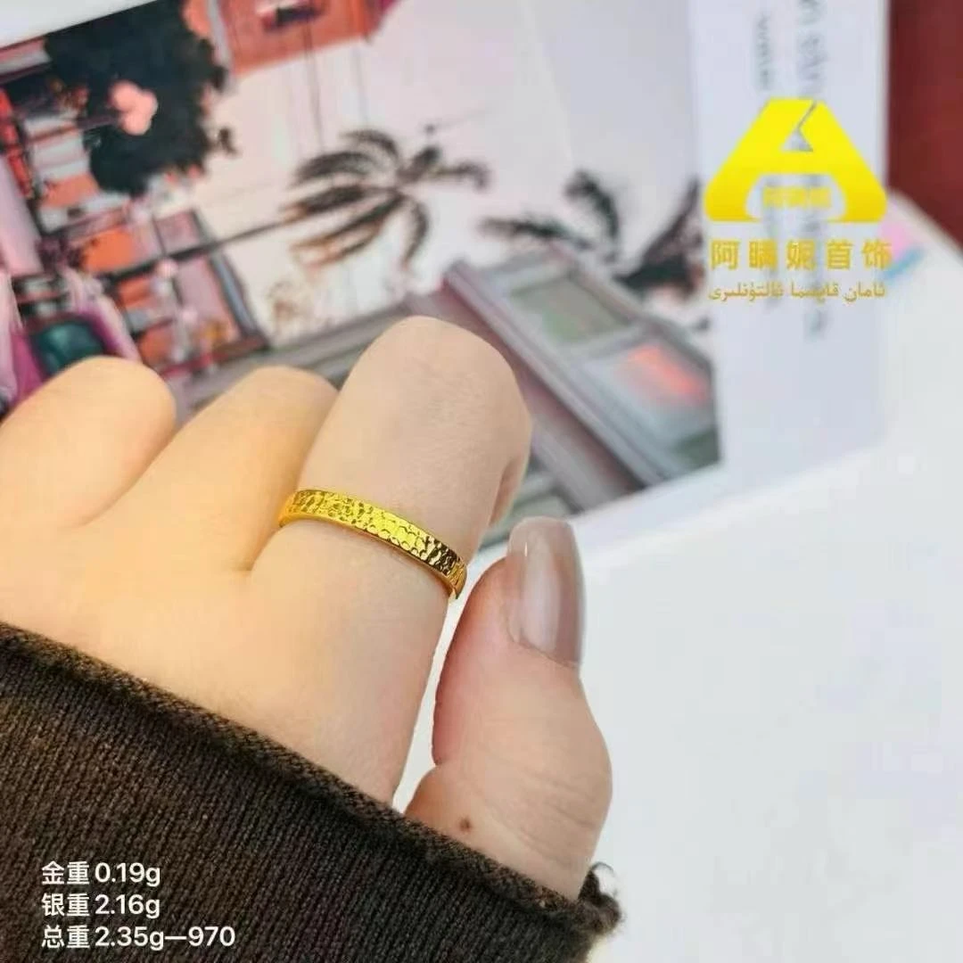 足银戒指 爱敏首饰纯银戒指