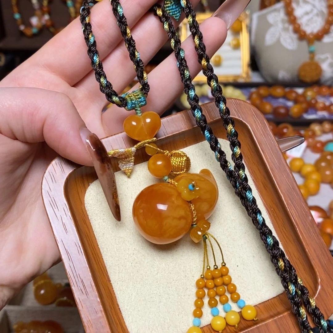 【闪购商品】蜜蜡颈饰未镶嵌项链