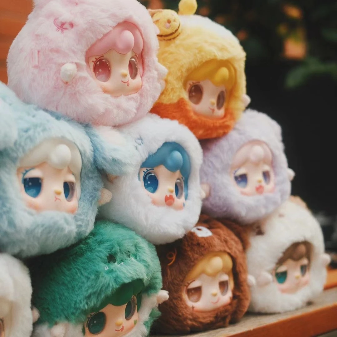 正版氧氧Yooki萌混过关系列毛绒盲盒挂件潮玩可爱公仔礼物