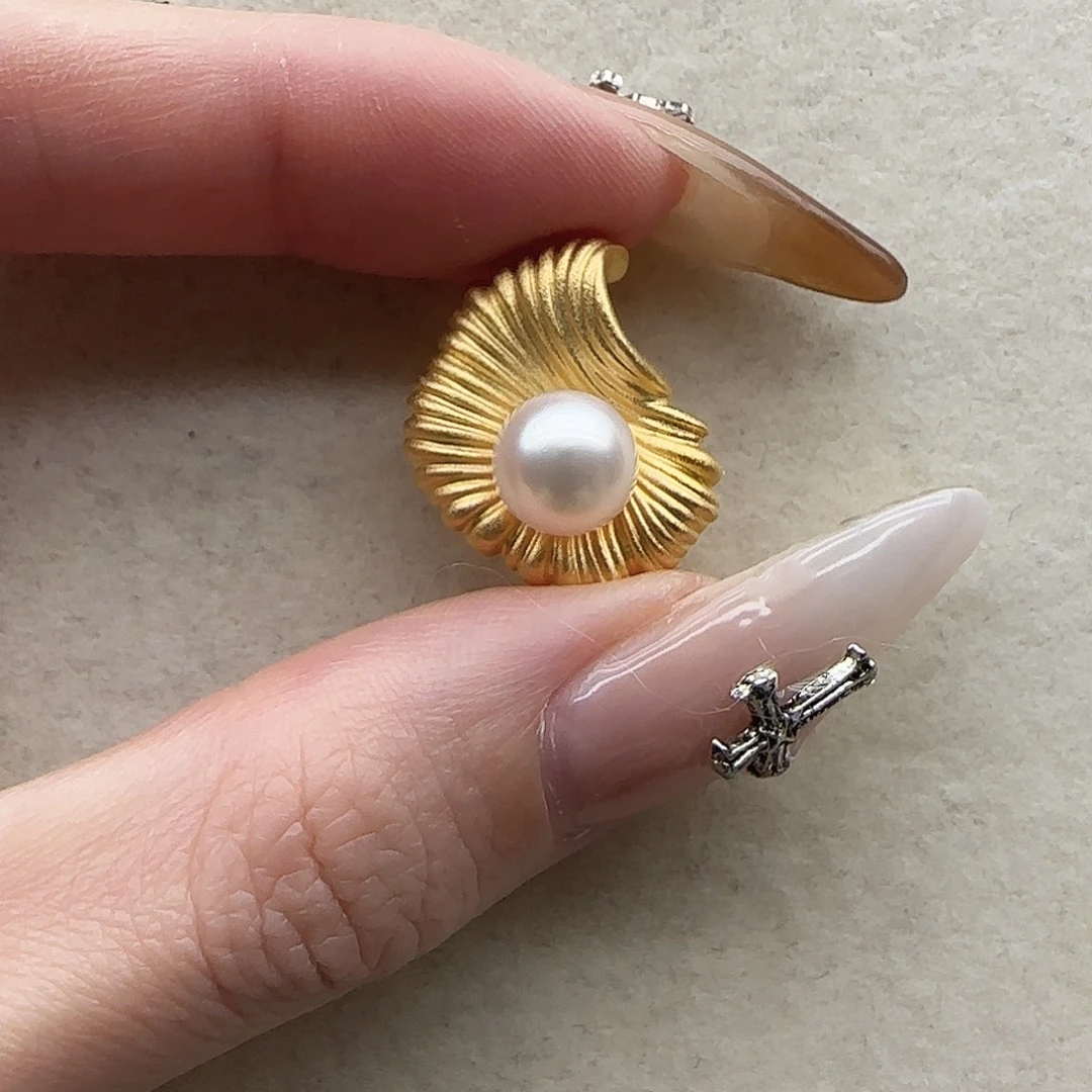 银S925镶嵌吊坠37海水珍珠