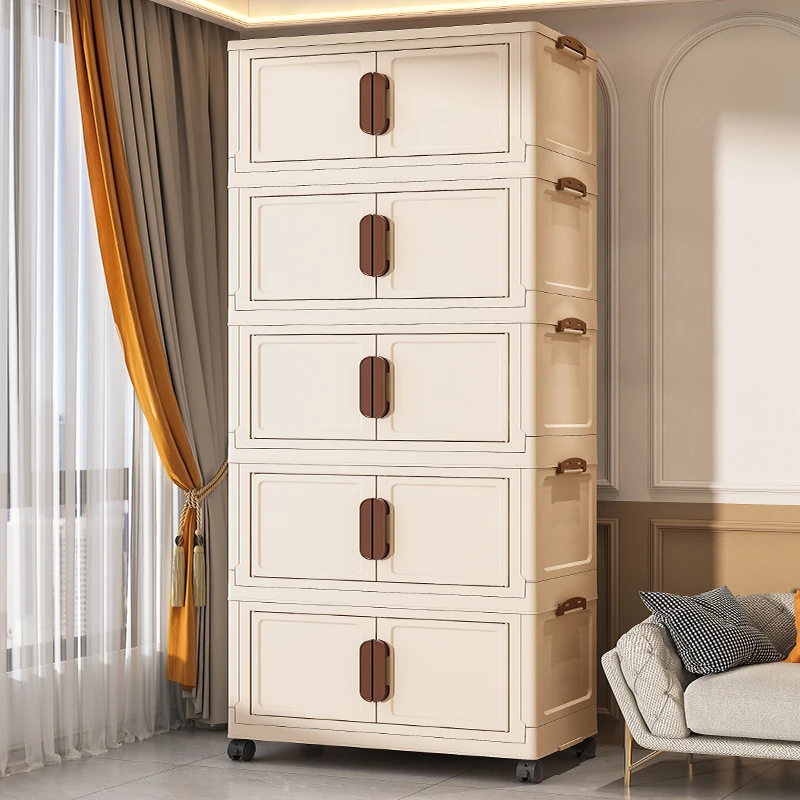 【85面宽】居家好物 大容量家用可折叠可移动收纳柜杂物收纳柜HQ0