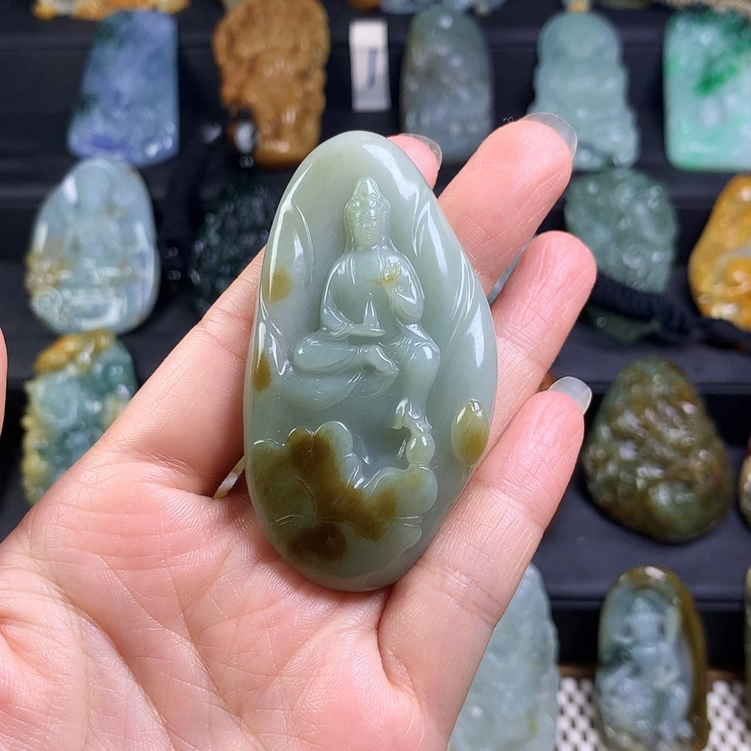 翡翠未镶嵌颈饰劉****