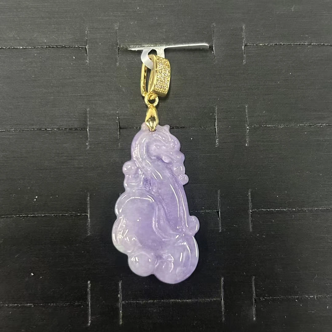 手链 紫翠色随形吊坠饰品