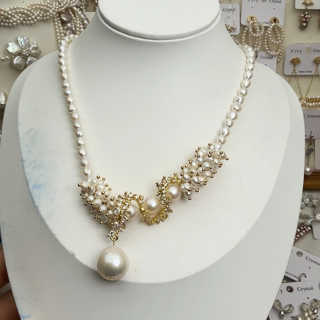 颈饰未镶嵌淡水珍珠