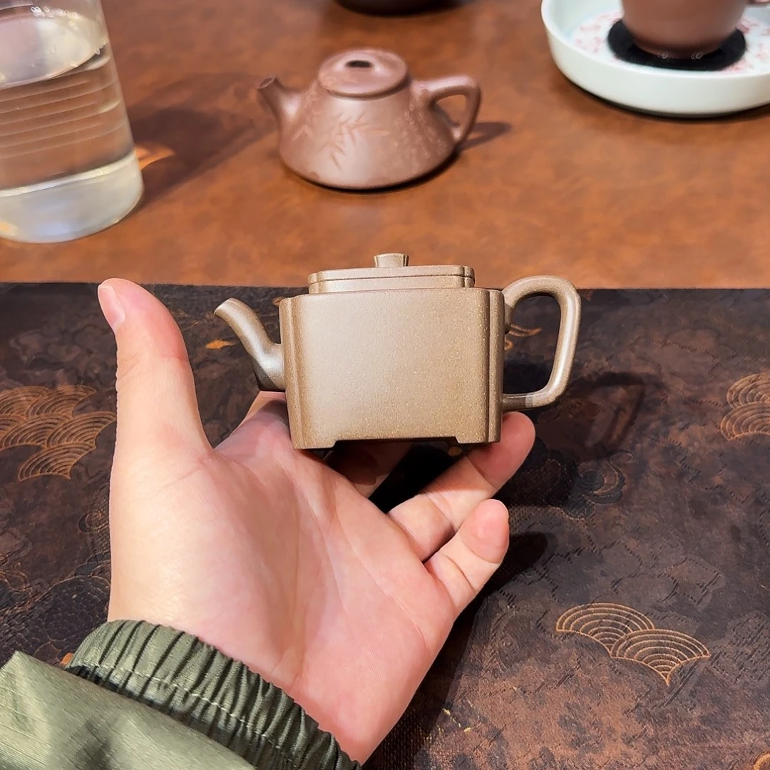 @***T紫砂茶壶四方同春