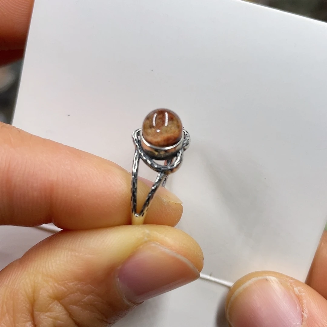 【闪购商品】水晶珠宝半成品银S925镶嵌戒指