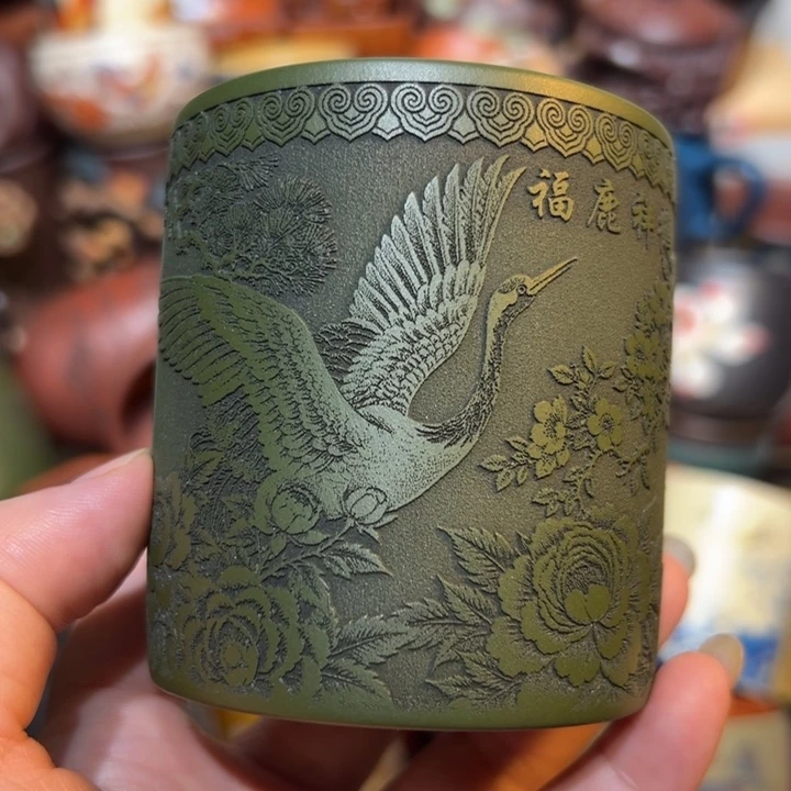 紫砂茶杯宜兴紫砂主人杯