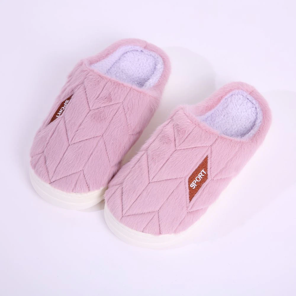 【珀嫚服饰】情侣居家厚底防滑保暖软底拖鞋24-035-T6621