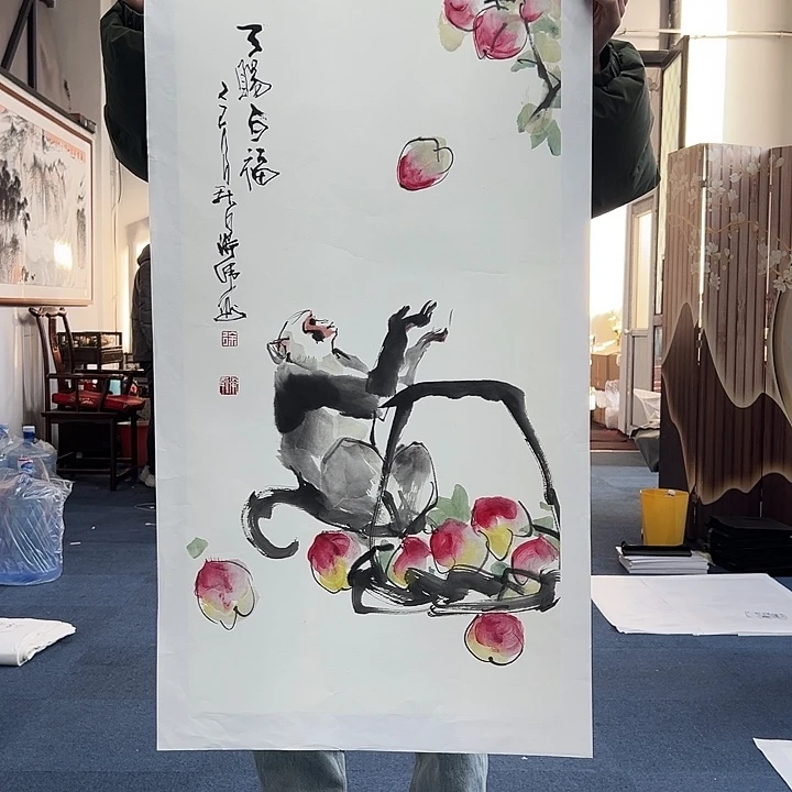 福***国画书画作品多次