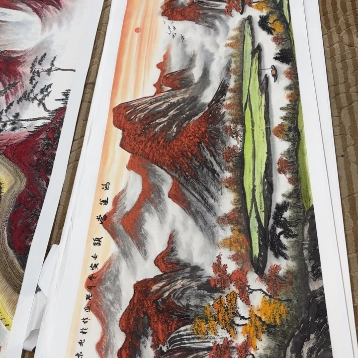 国画花鸟等多种鸟类的栖息