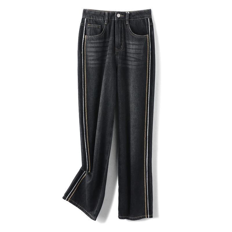 350850【伊系列】潮流百搭宽松牛仔裤M23X1K3299