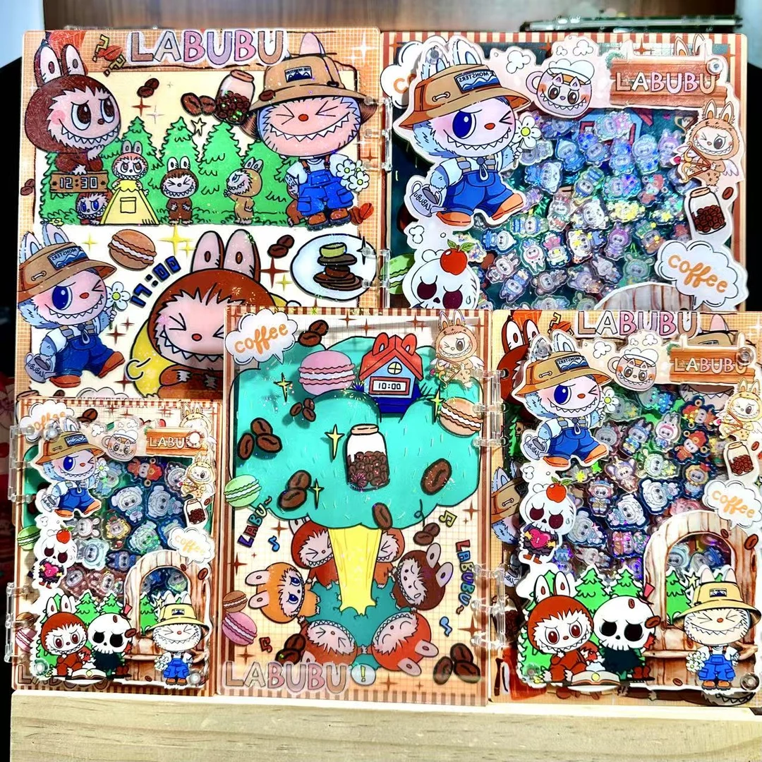 （异形打工人布布高定摇摇本套餐）活页本手工DIY收纳盒亚克力书本