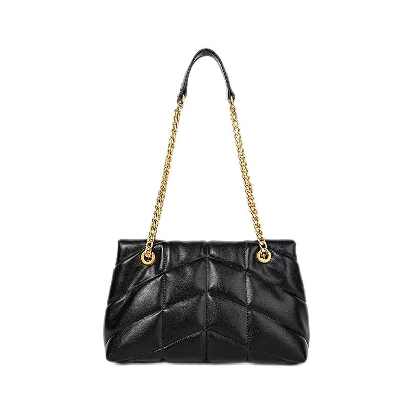 【丽姐】云朵黑色/白色轻奢豪华时尚潮流女士斜挎手拿包百搭单肩包