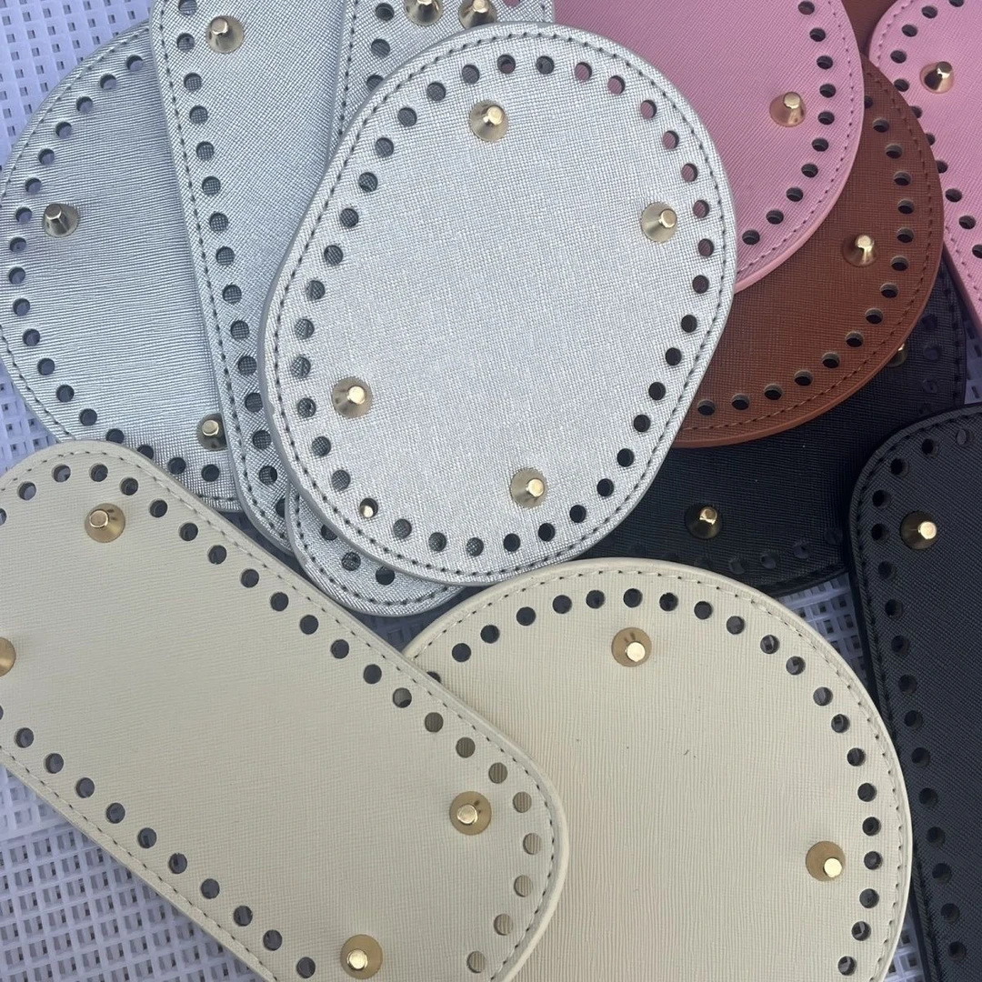 皮质PU包底板手工diy水桶包包椭圆形底板布皮艺包包配件手提包链