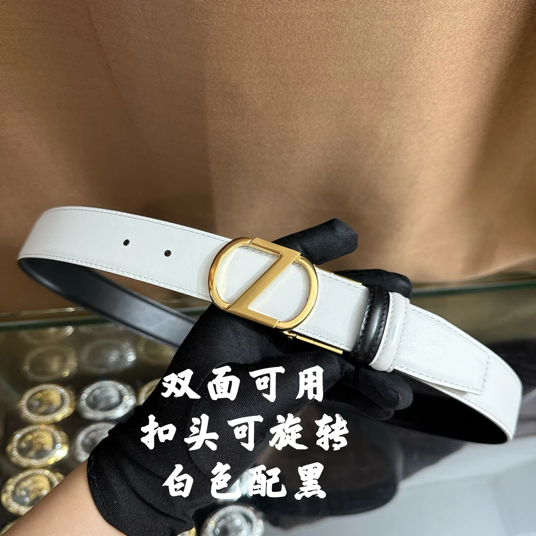 新款男士皮带百搭高档休闲Z字母牛皮腰带青中老年时尚商务年轻潮