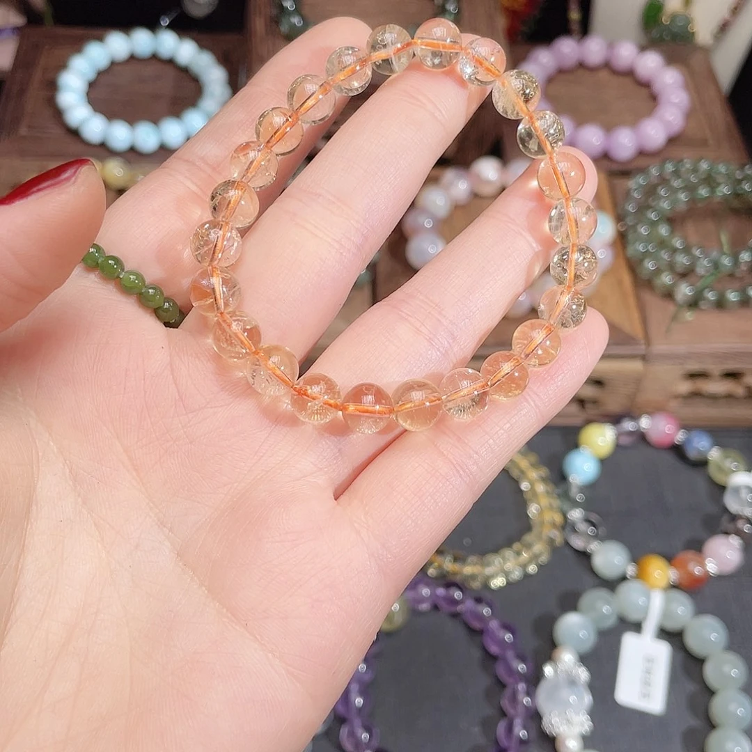 水晶手链未镶嵌黄水晶