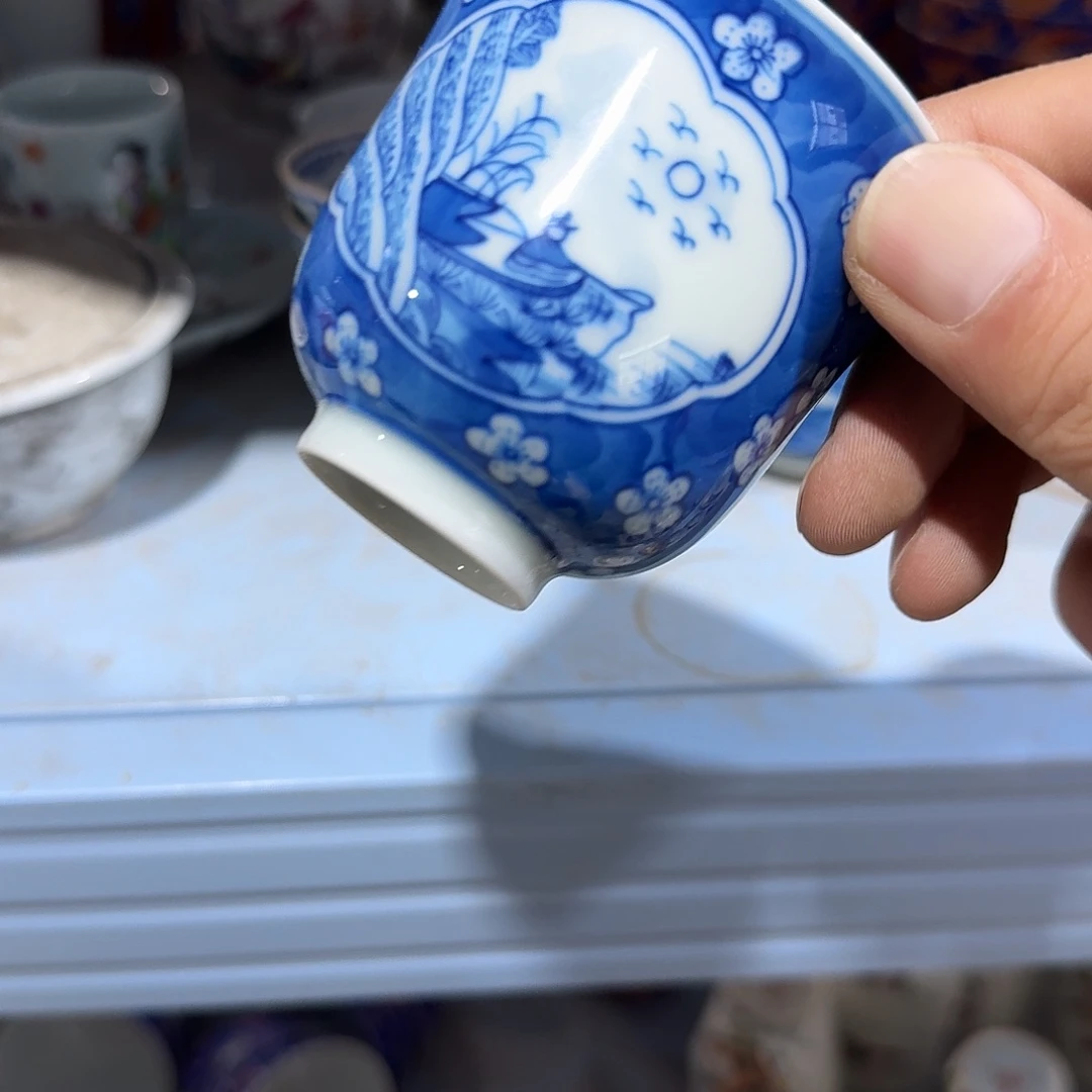 瓷片摆件手绘瓷器处理