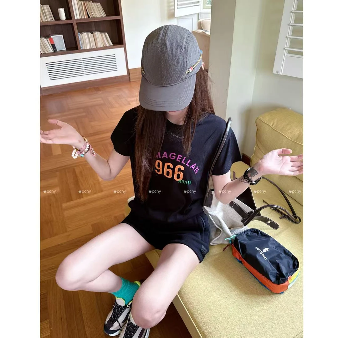 PCNY「麦哲寻踪」不理理冬季新款小众女装时尚休闲短袖T恤