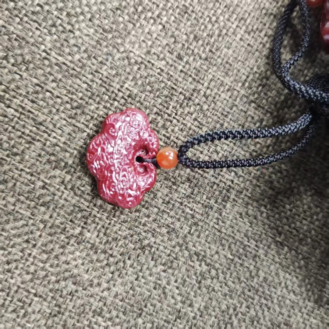 含辰砂工艺品NX583经典朱砂饰品