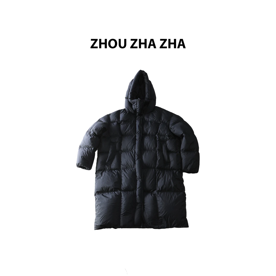 【周炸炸】简约百搭气质连帽宽松休闲高级感白鸭羽绒服#549735