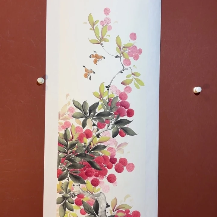 国画听兰老师花鸟