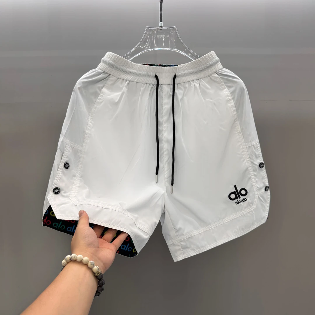 文-【45号】E266-刺绣透气夏季al欧美风简约风短裤薄款潮流