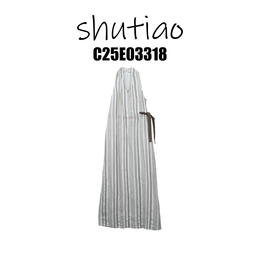 【SHUTIAO】2025夏季：新款小众设计款连衣裙C25E03318