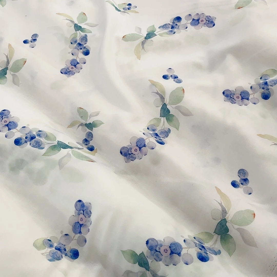 一米价天丝人丝1.4米宽果子布艺地卷