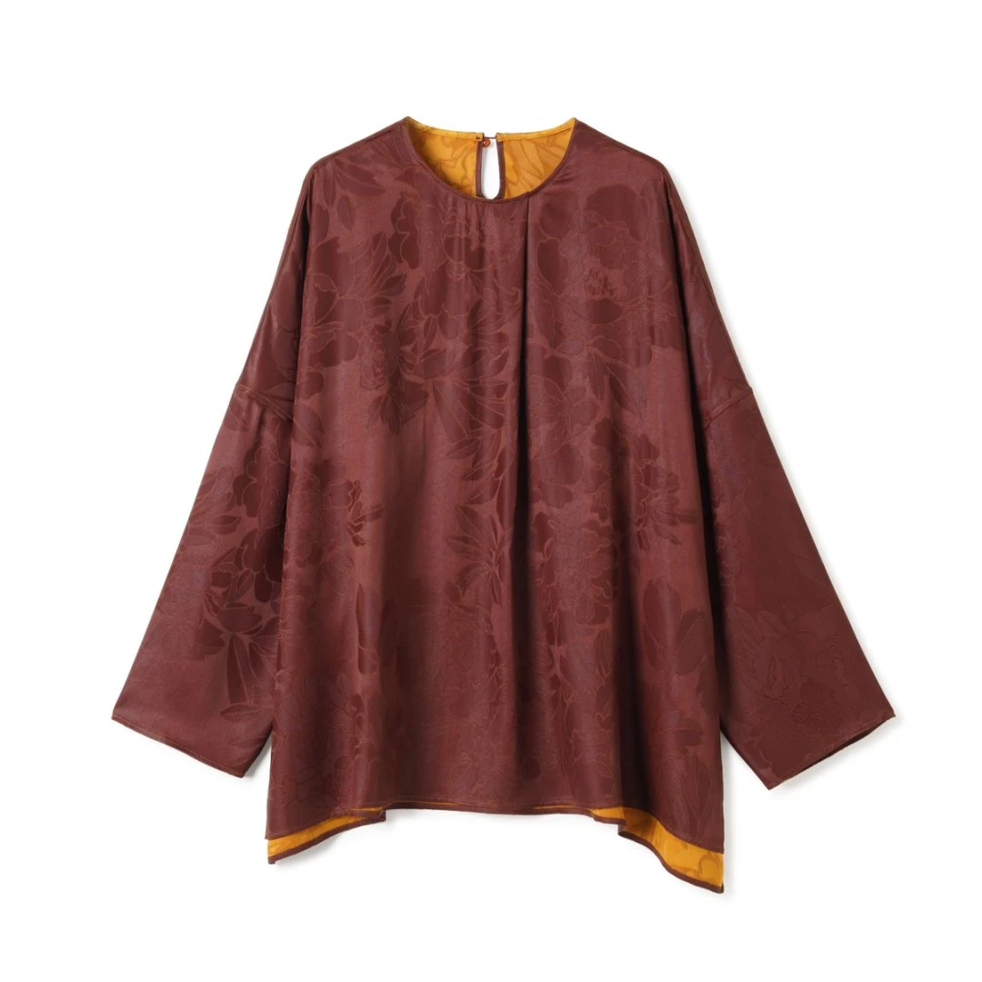 【玉洁定制】“东方女神”秋季香云纱宽松版时尚休闲上衣LBW25297