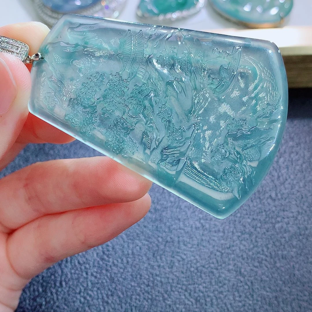 颈饰未镶嵌翡翠翡翠