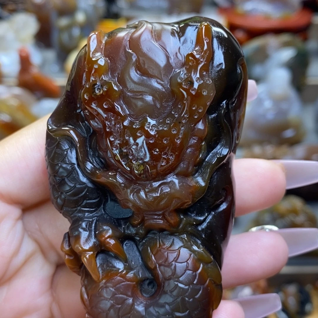 玛瑙/玉髓把件未镶嵌