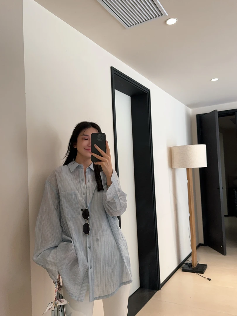 ［IAMMEIYA］-大骨架穿搭 境藜 防晒衬衫9279