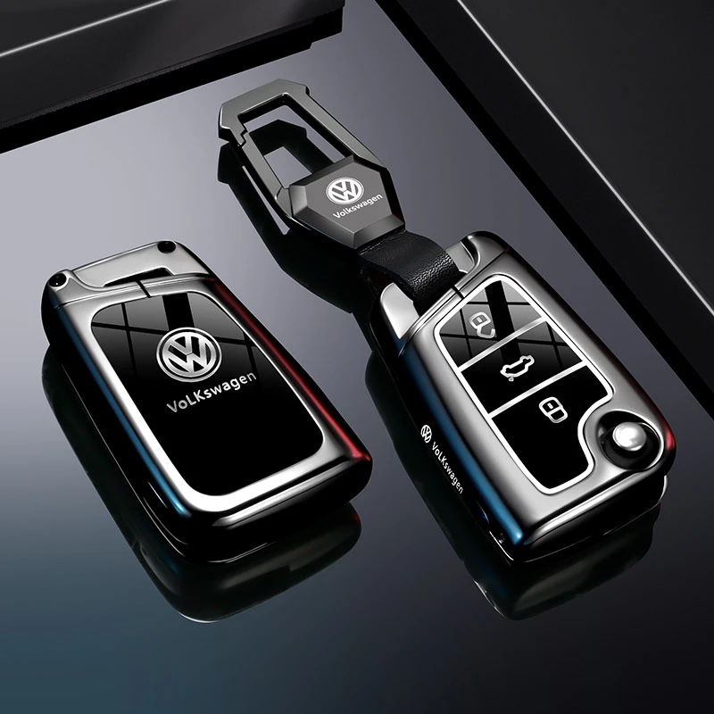 适用大众钥匙套途观l朗逸速腾宝来探岳途昂X高尔夫凌度cc扣包专用