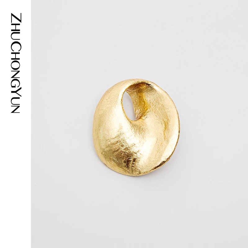 铜树脂胸针 ZHUCHONGYUN2025冬回型金箔胸针手工贴箔C2FZ4002D